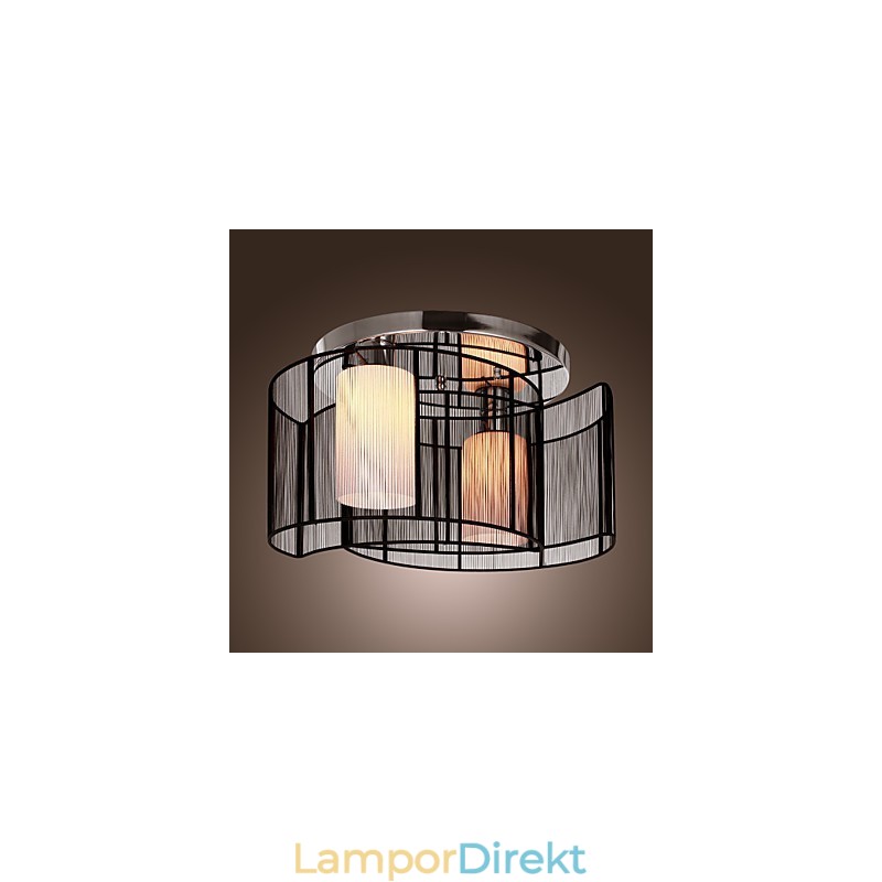 Taklampa Modern Design 2 Lampor Svart
