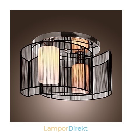 Taklampa Modern Design 2 Lampor Svart