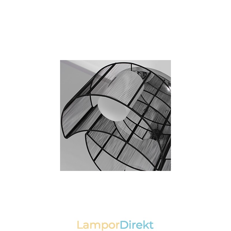 Taklampa Modern Design 2 Lampor Svart