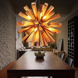 Pendellampor Country Wood Bamboo