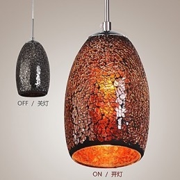 Traditionell Klassisk Vintage Målning Metall Taklampa
