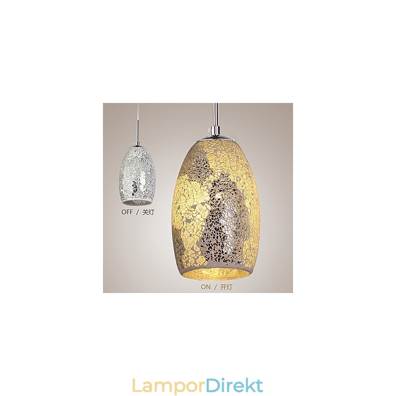 Traditionell Klassisk Vintage Målning Metall Taklampa
