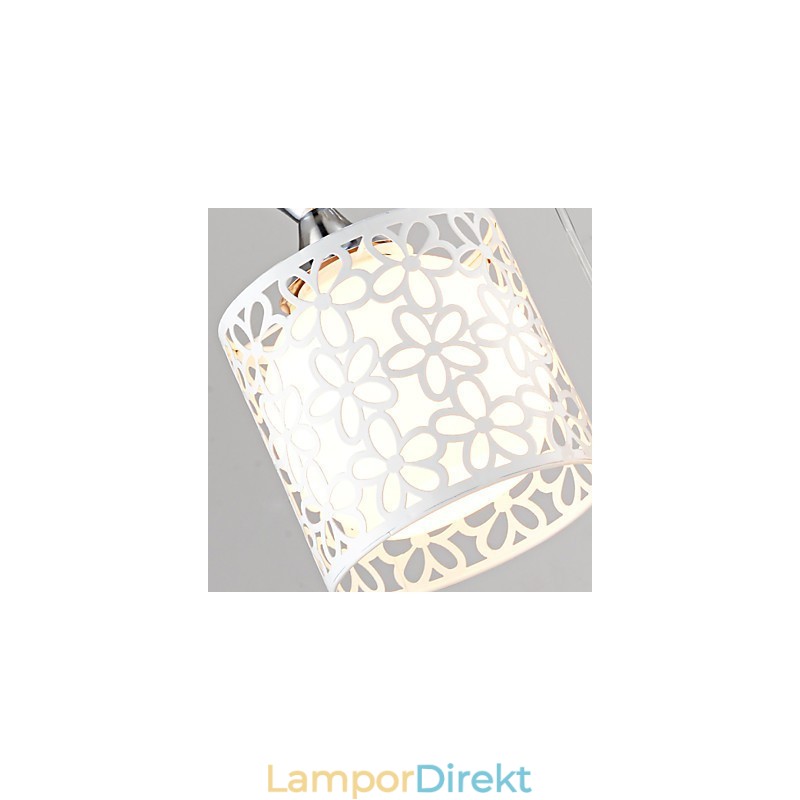 Samtida Och Kontrakterade Tre Kreativa Crystal Droplight Smidesjärnslampa