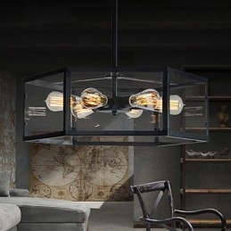 Pendellampor Mini Style Retro Garage Metal