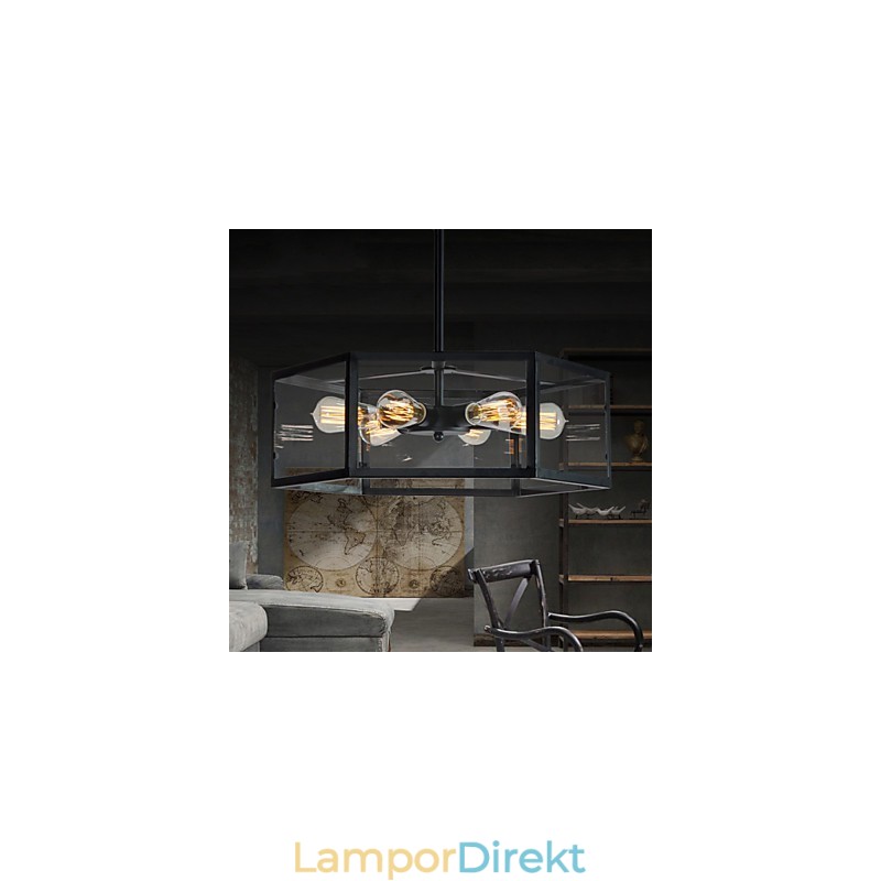Pendellampor Mini Style Retro Garage Metal