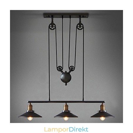 Pendellampor Vintage 3 Lampor St64 Lampor Ingår Upp Och Ner System Pendellampor Vintage 3 Lampor St64 Lampor Ingår Upp Och Ner System