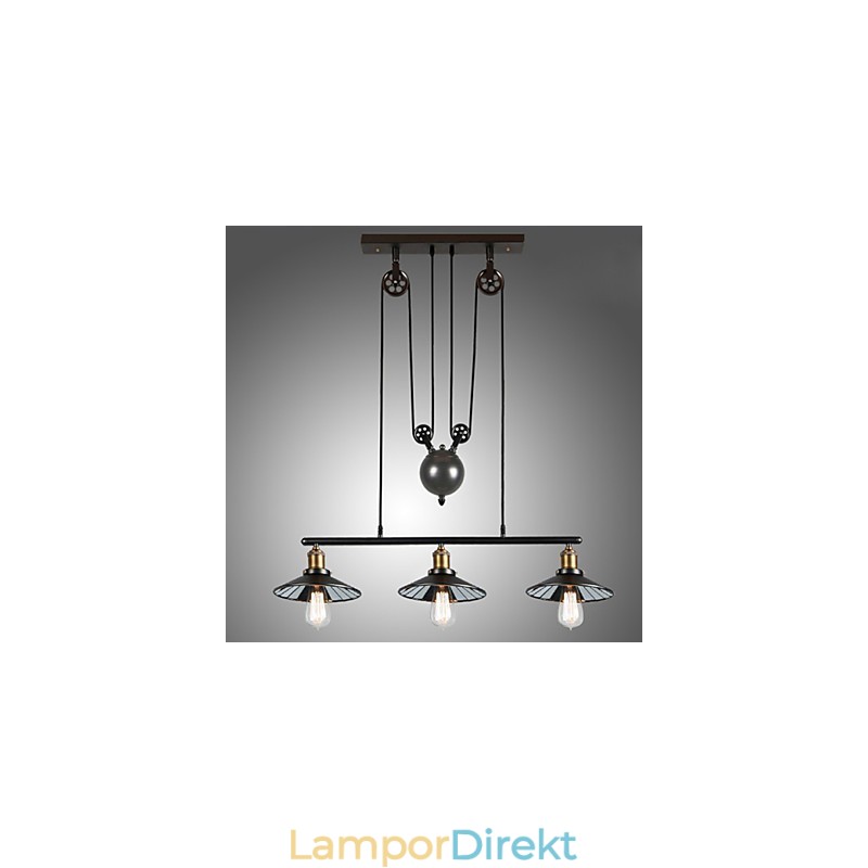 Pendellampor Vintage 3 Lampor St64 Lampor Ingår Upp Och Ner System