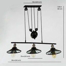 Pendellampor Vintage 3 Lampor St64 Lampor Ingår Upp Och Ner System