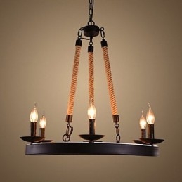 Iron Rope Chandelier Cafe Chandelier