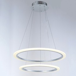 Modern 2-Ring Taklampa Ljuskrona Belysningsarmaturer Med