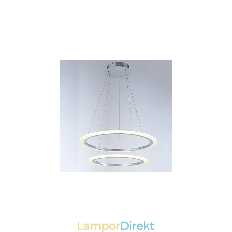 Modern 2-Ring Taklampa Ljuskrona Belysningsarmaturer Med