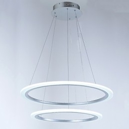 Modern 2-Ring Taklampa Ljuskrona Belysningsarmaturer Med