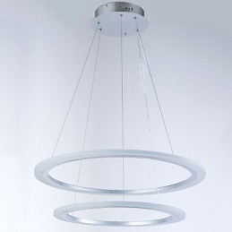 Modern 2-Ring Taklampa Ljuskrona Belysningsarmaturer Med