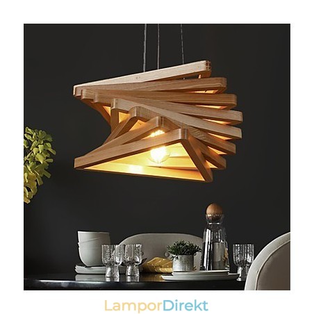 1Traditionell Klassisk Lantlig Mini Stil Målning Trä Bambu Taklampa 1Traditionell Klassisk Lantlig Mini Stil Målning Trä Bambu Taklampa