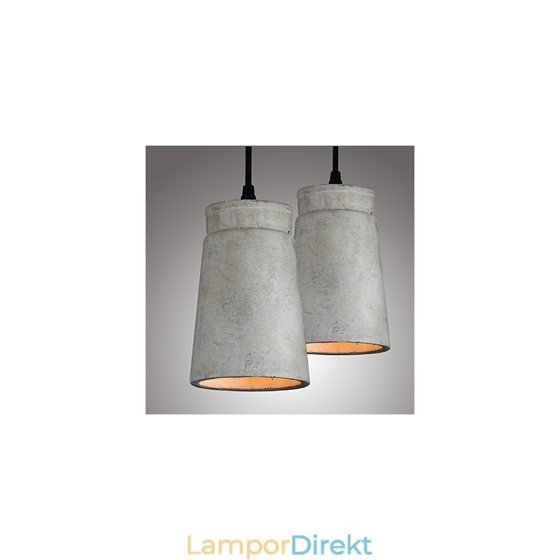 Nordisk Minimalistisk Retro Pendelljus Cement Vintage Lampbelysningsarmatur