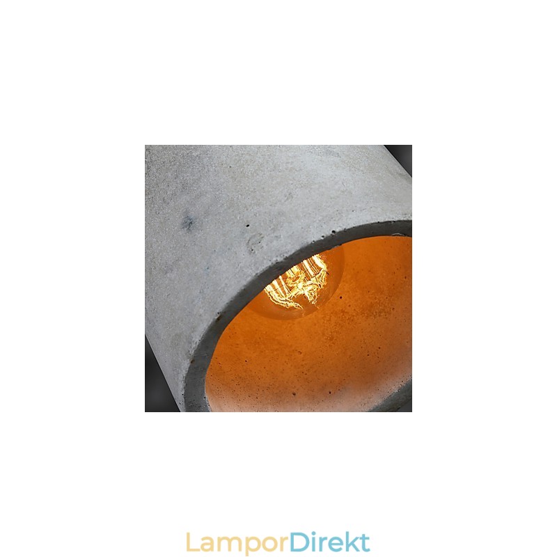 Nordisk Minimalistisk Retro Pendelljus Cement Vintage Lampbelysningsarmatur