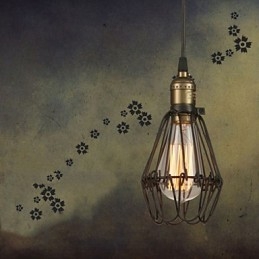 Pendellampor Vintage Amerikansk Lantlig Stil Som Återställer Gamla Sätt Smidesjärn Liten Bur Droplight