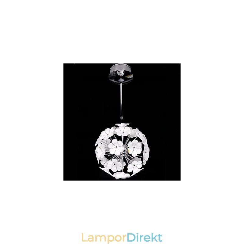 Glaskulan Blomsterträdgårdsbutiker Varm Ljuskrona