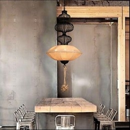 Nordic Retro Industrial Hamp Creative Birdcage Lamps