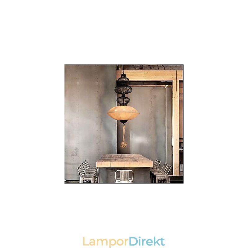 Nordic Retro Industrial Hamp Creative Birdcage Lamps