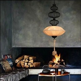 Nordic Retro Industrial Hamp Creative Birdcage Lamps
