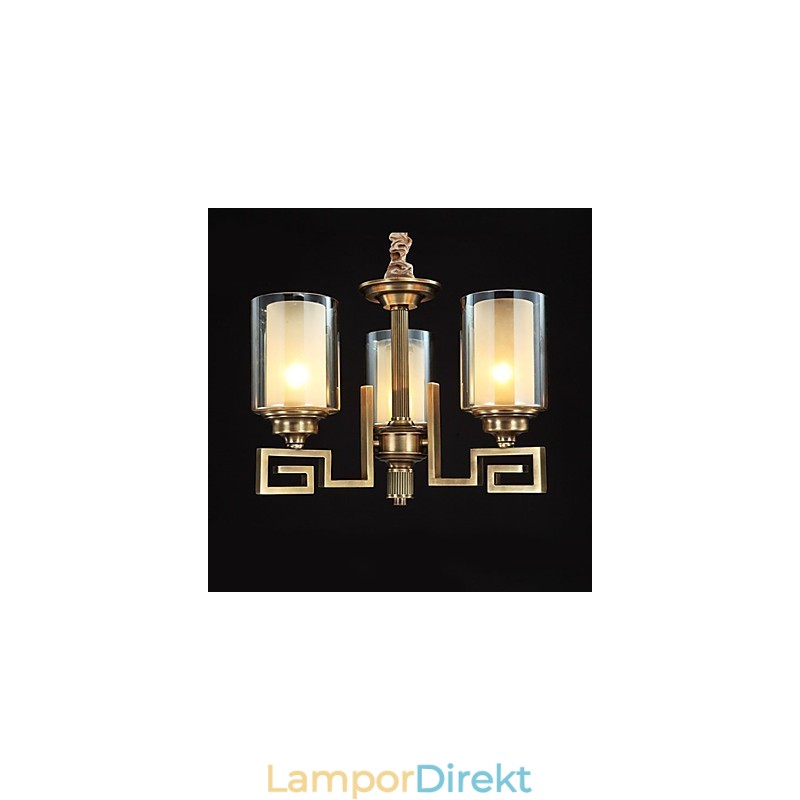 Lampa I Kinesisk Stil Kopparlampa Kopparlampa