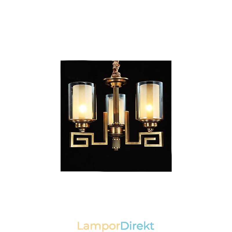 Lampa I Kinesisk Stil Kopparlampa Kopparlampa
