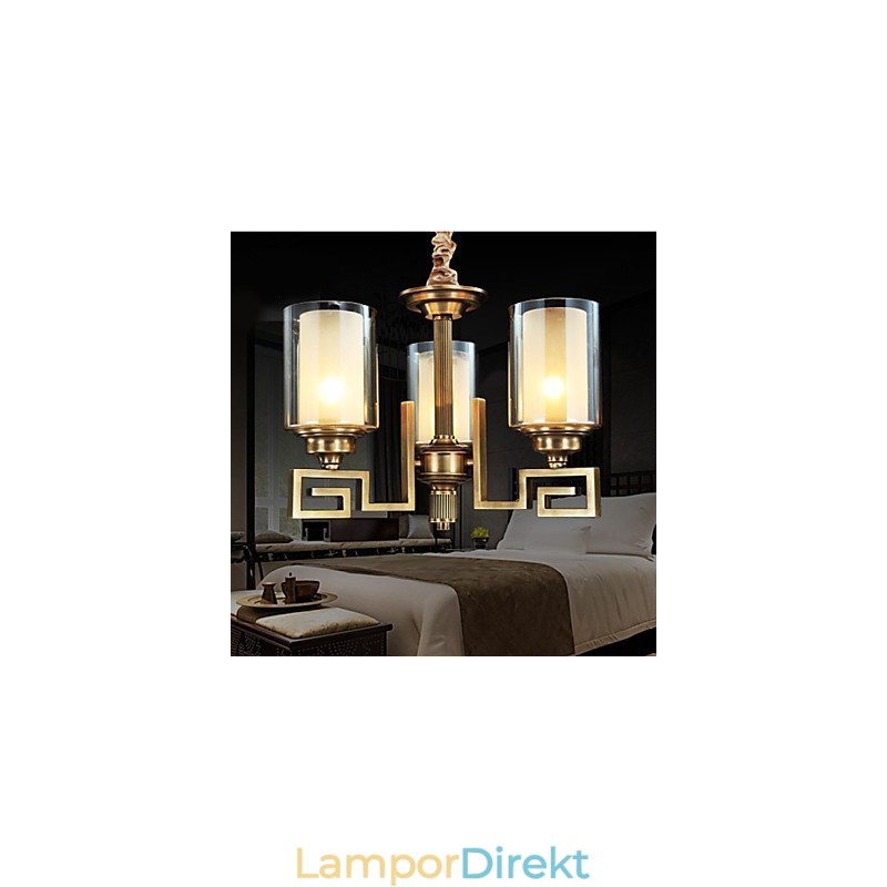 Lampa I Kinesisk Stil Kopparlampa Kopparlampa