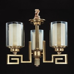 Lampa I Kinesisk Stil Kopparlampa Kopparlampa