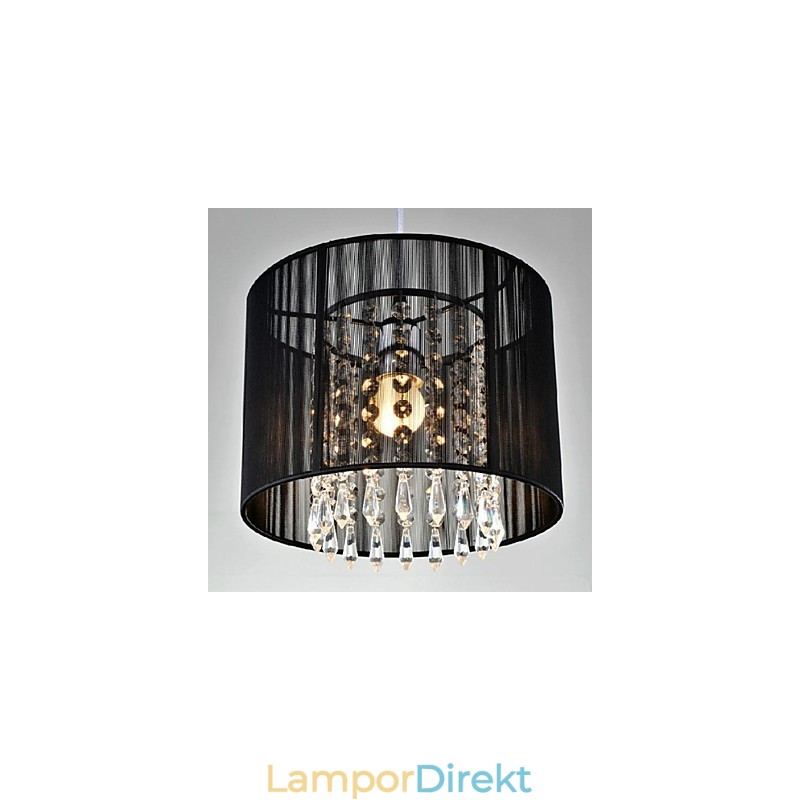 Modern Och Modern Kristallkrom Metall Taklampa