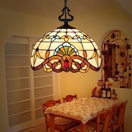 1 Meter Europeisk Pastoral Lampa Creative Art Glass Small Droplight