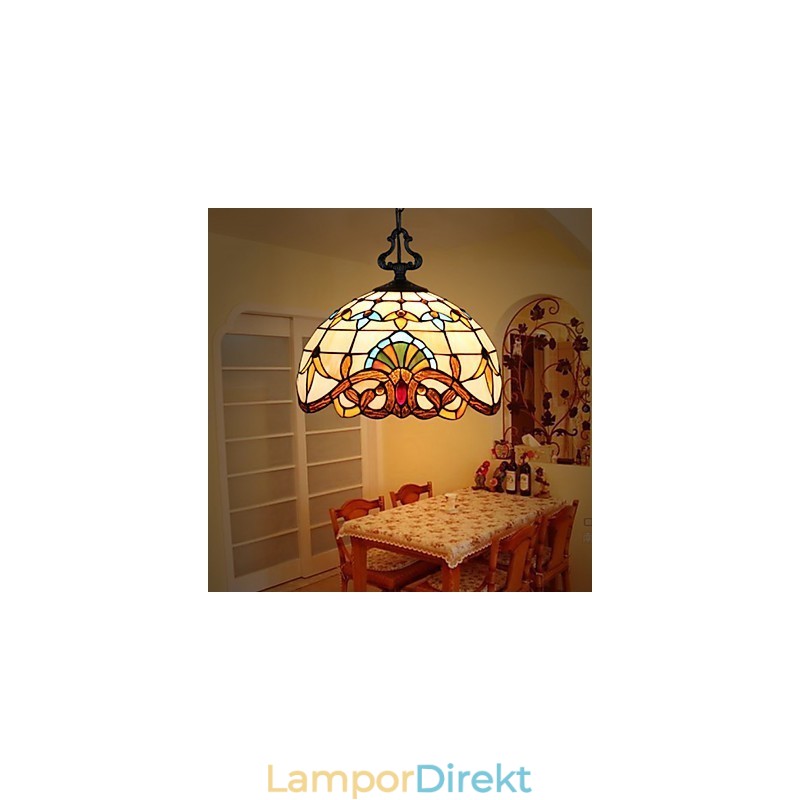 1 Meter Europeisk Pastoral Lampa Creative Art Glass Small Droplight