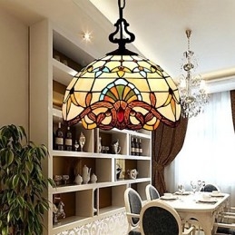 1 Meter Europeisk Pastoral Lampa Creative Art Glass Small Droplight