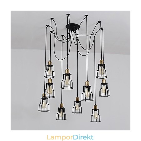 Vintage Edison Multipel Justerbar Diy Taklampa Ljus Pendelbelysning Ljuskrona Modern Chic Industriell Matsal Vintage Edison Multipel Justerbar Diy Taklampa Ljus Pendelbelysning Ljuskrona Modern Chic Industriell Matsal