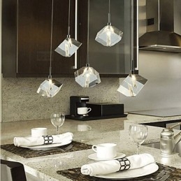 Fashion Crystal Lampa Fem Head Crystal Pendel