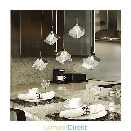 Fashion Crystal Lampa Fem Head Crystal Pendel Fashion Crystal Lampa Fem Head Crystal Pendel
