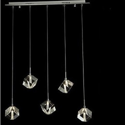 Fashion Crystal Lampa Fem Head Crystal Pendel