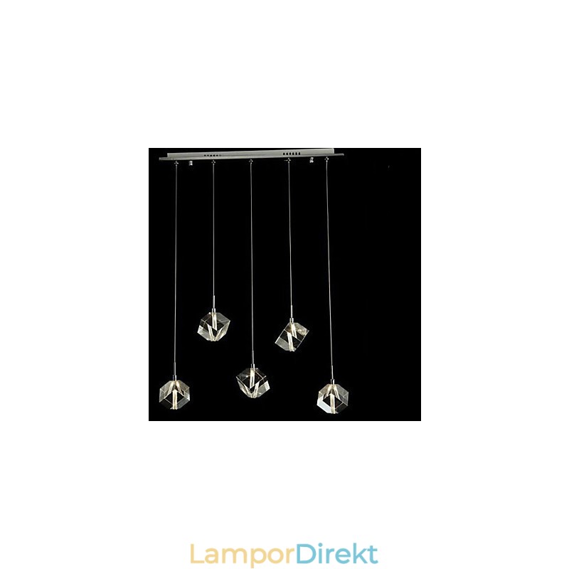 Fashion Crystal Lampa Fem Head Crystal Pendel