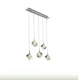 Fashion Crystal Lampa Fem Head Crystal Pendel