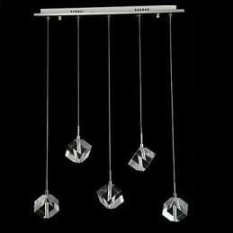 Fashion Crystal Lampa Fem Head Crystal Pendel