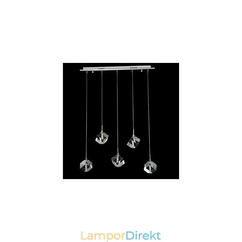 Fashion Crystal Lampa Fem Head Crystal Pendel
