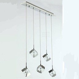 Fashion Crystal Lampa Fem Head Crystal Pendel