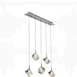 Fashion Crystal Lampa Fem Head Crystal Pendel