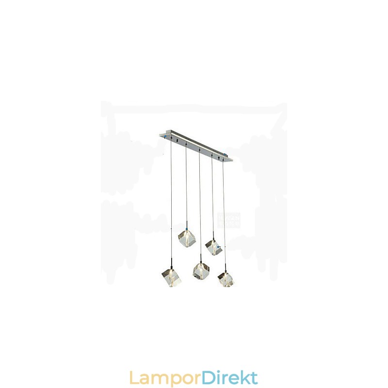 Fashion Crystal Lampa Fem Head Crystal Pendel