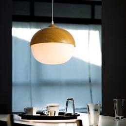Nordic Contracted Mushroom Creative Nuts Single Head Glas Ljuskrona Lamp Light