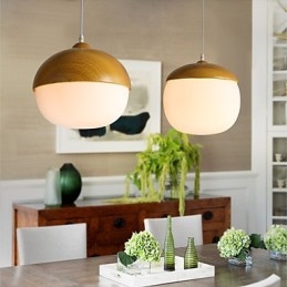 Nordic Contracted Mushroom Creative Nuts Single Head Glas Ljuskrona Lamp Light