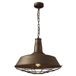 Retro Taklampa 1 Ljus Gammal Metall Materila Shade Shop