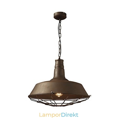 Retro Taklampa 1 Ljus Gammal Metall Materila Shade Shop