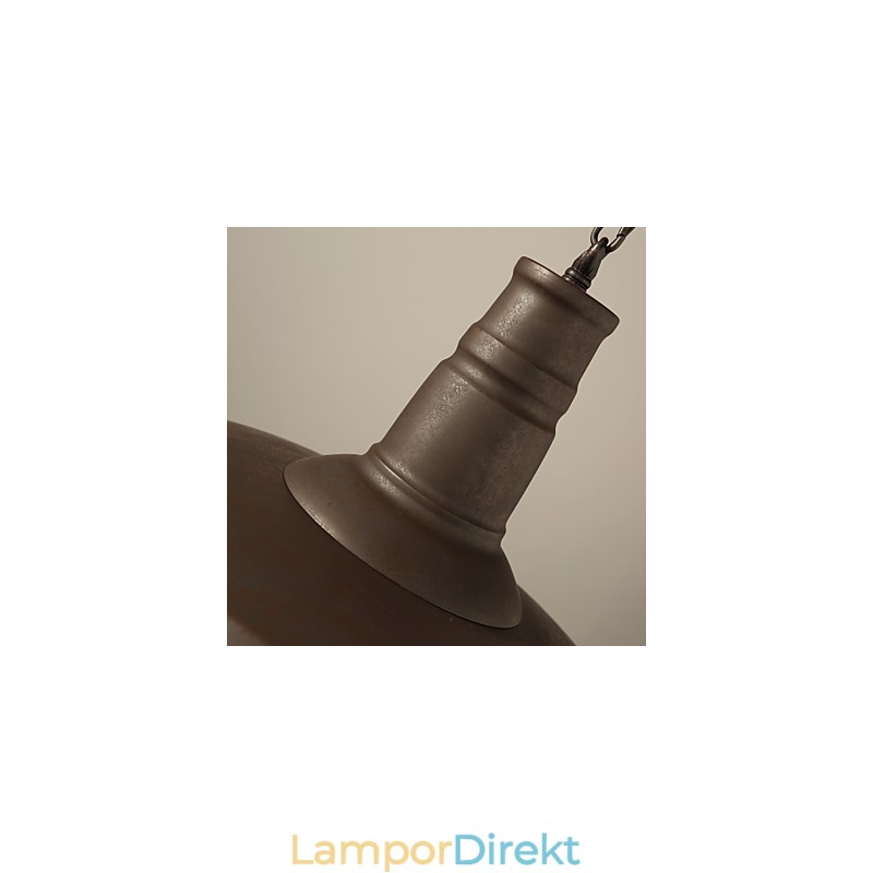 Retro Taklampa 1 Ljus Gammal Metall Materila Shade Shop