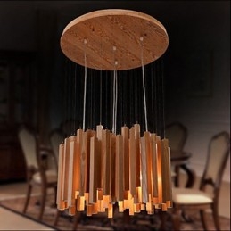 Hotel Engineering Wood Art Line Ljuskrona